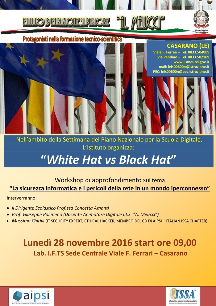 White Hat Vs Black Hat - Meucci Casarano